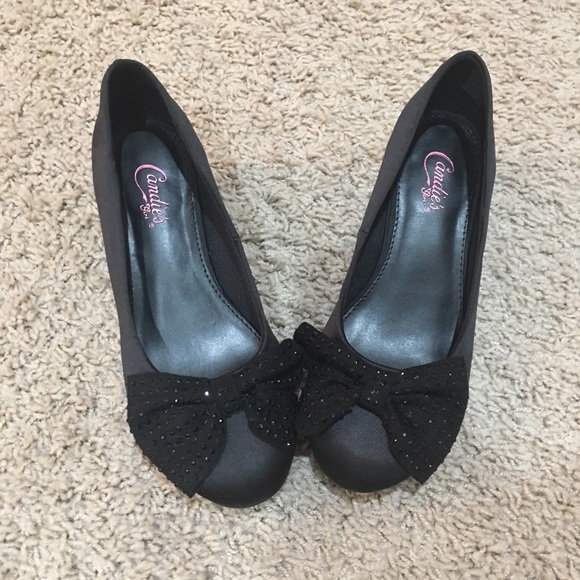 black high heels size 2